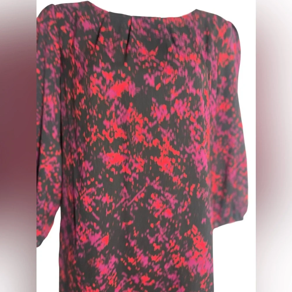 Antonio Melani dress size 6 stunning black‎ floral lightweight career dress 🩷❤️